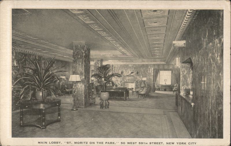 Main Lobby, St. Moritz on the Park New York City
