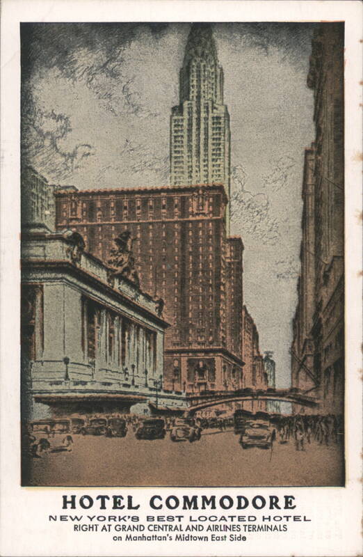 Hotel Commodore and Grand Central Area, New York City