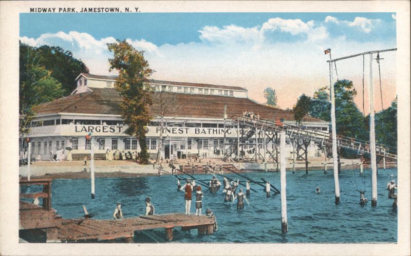 Midway Park, Jamestown, NY - Largest Finest Bathing Facility New York