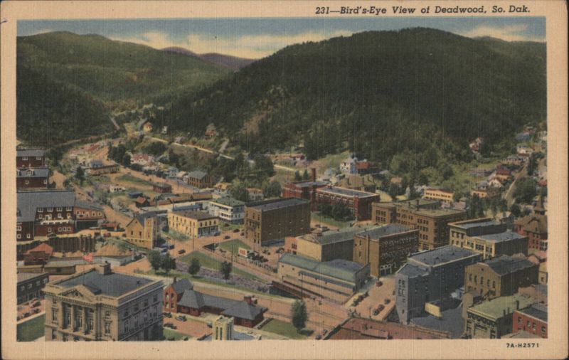 Bird's-Eye View of Deadwood, SD South Dakota