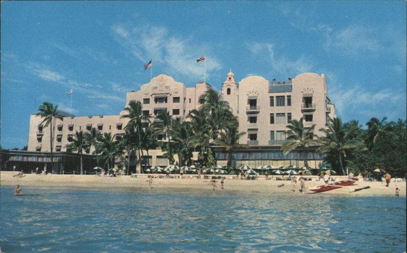 The Royal Hawaiian Hotel on Waikiki Beach Honolulu