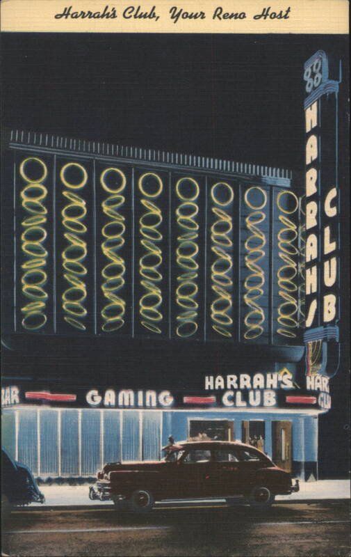 Harrah's Club at Night, Reno Nevada