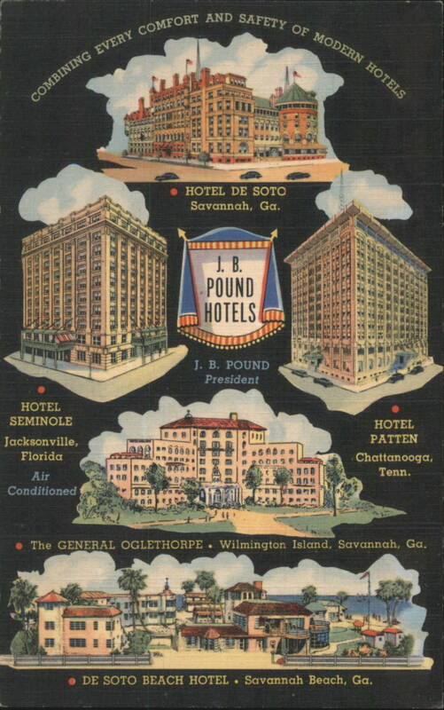 J. B. Pound Hotels Chain Advertisement Advertising