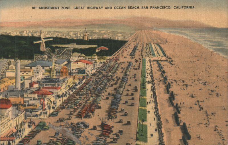 Amusement Zone, Great Highway and Ocean Beach, San Francisco California