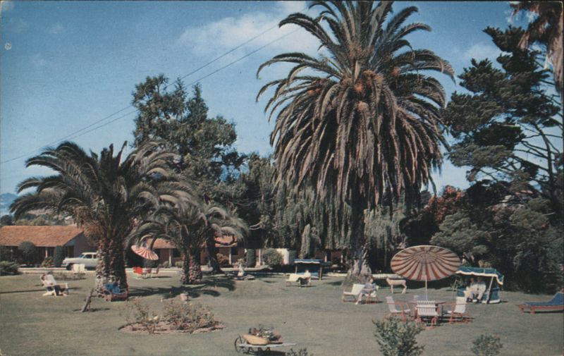 Ranchotel Spacious Grounds with Palm Trees San Luis Obispo California