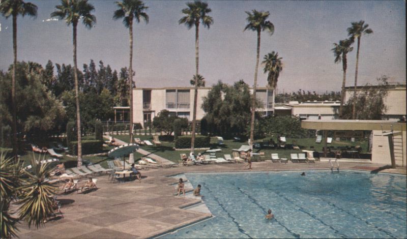 Riviera Hotel & Country Club - Pool Area, Palm Springs California