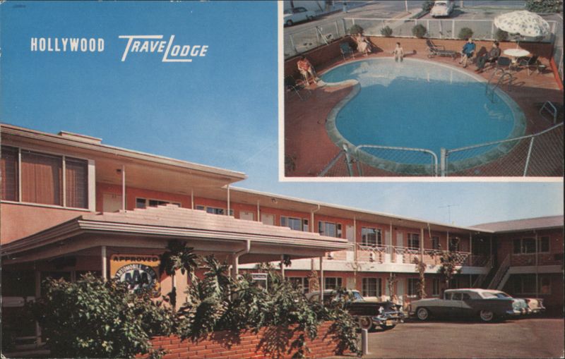 Hollywood Travelodge Motel with Pool and Exterior Views California