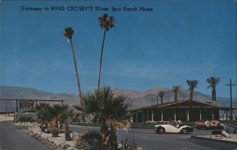 Gateway to Bing Crosby's Silver Spur Ranch Home Palm Desert California