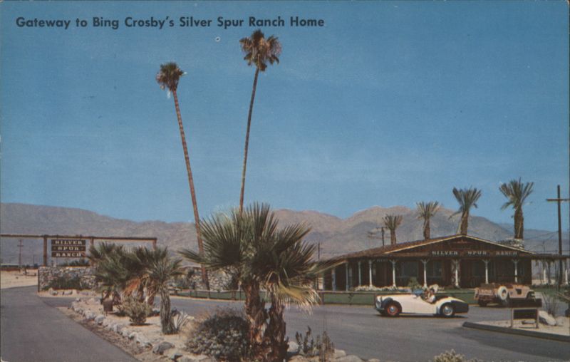 Gateway to Bing Crosby's Silver Spur Ranch Home Palm Desert California