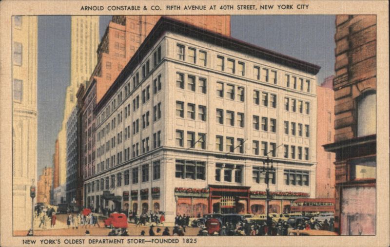 Arnold Constable & Co. Department Store, Fifth Ave, NYC New York City