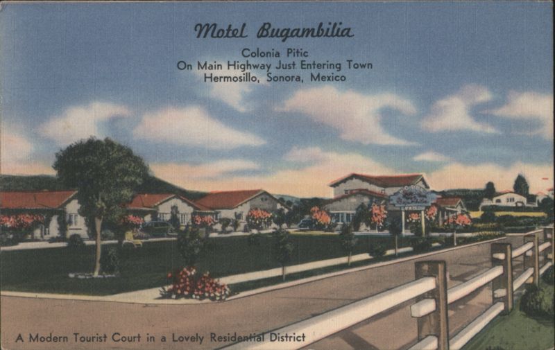 Motel Bugambilia - Modern Tourist Court, Hermosillo SO Mexico