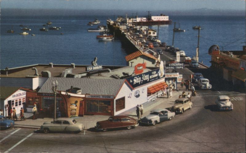 Fisherman's Wharf and Ship Ahoy Restaurant, Santa Cruz California
