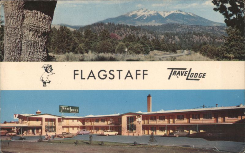 TraveLODGE Flagstaff with San Francisco Peaks Background Arizona