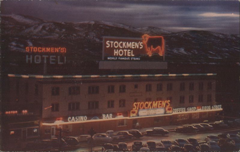 Stockmen's Hotel with Neon Signs, Elko, Nevada Mike Roberts