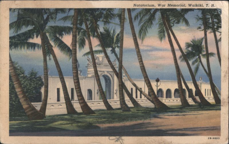Natatorium, War Memorial, Waikiki, T.H. Hawaii