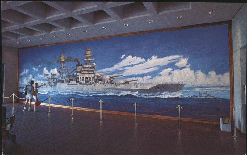 USS Arizona Battleship Painting by John Charles Roach