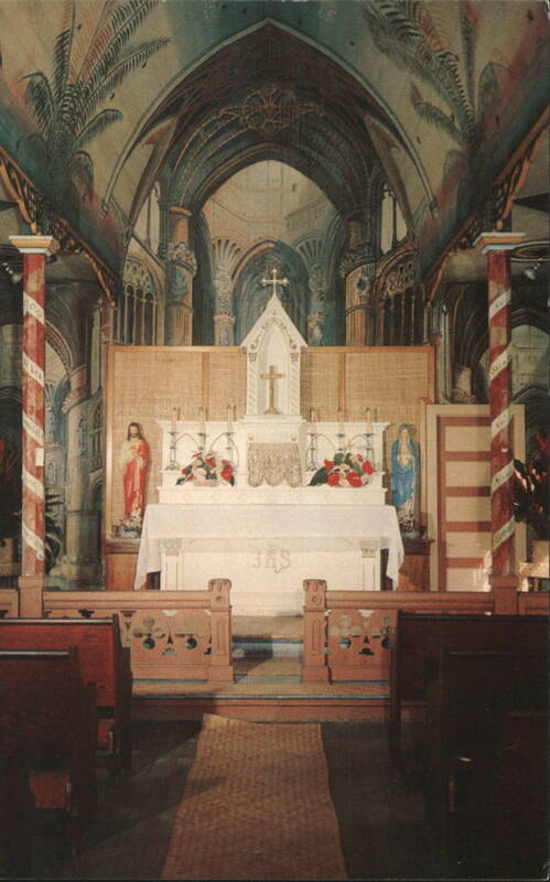 St. Benedict's Catholic Church The Old Painted Church Interior Honaunau-Napoopoo Hawaii