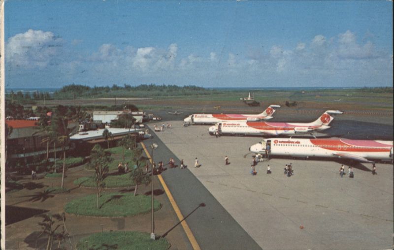 Kahului Airport with Aloha Air Planes Hawaii Don Ceapi