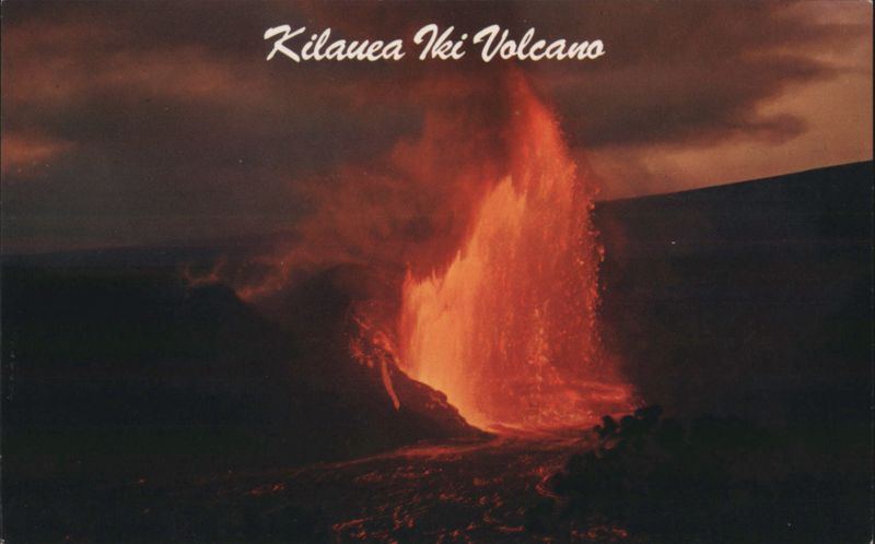 Kilauea Iki Volcano Eruption, Hawaii