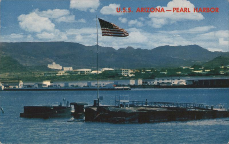 USS Arizona Memorial at Pearl Harbor Honolulu Hawaii