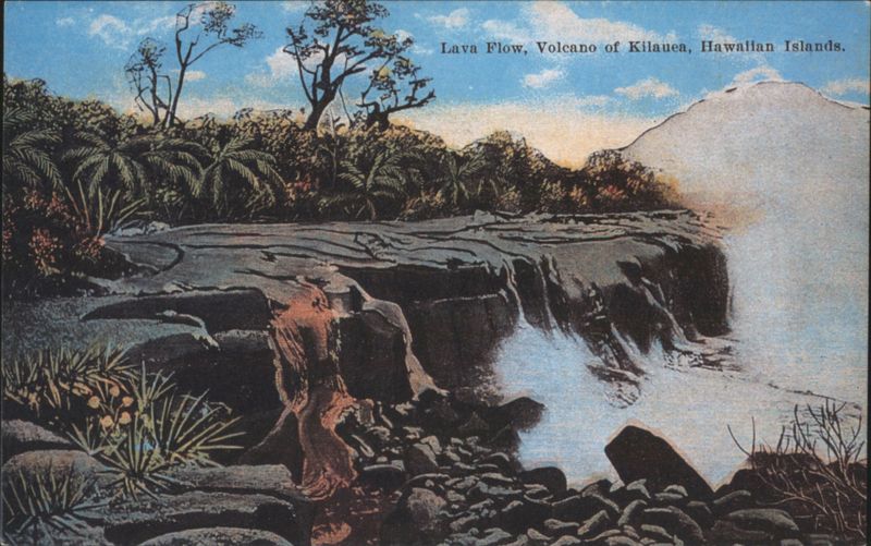 Lava Flow, Kilauea Volcano, Hawaiian Islands