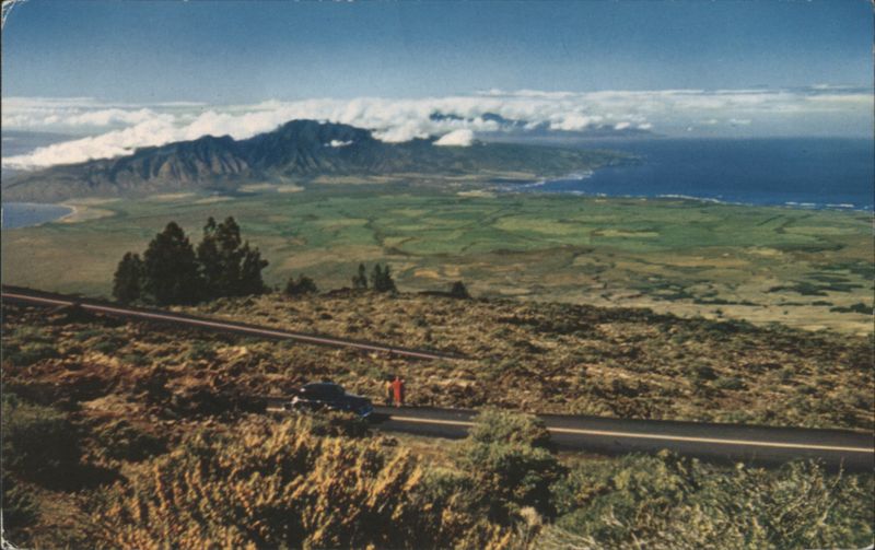 West Maui Peaks and Plantations from Haleakala, Hawaii