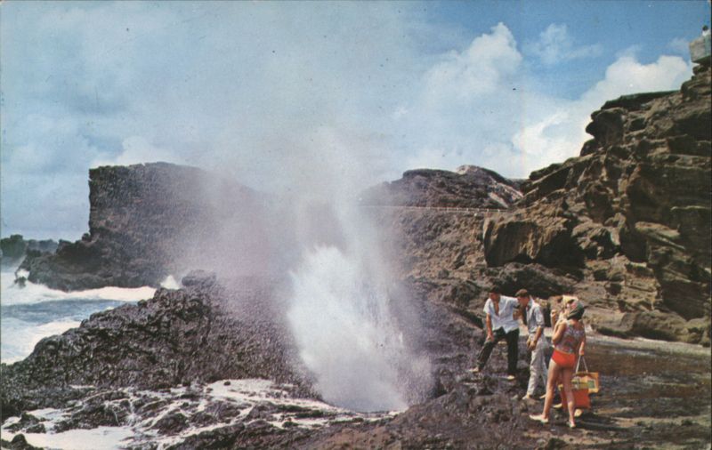 Blowhole on the Leeward Side of Oahu Hawaii Bud Thuener