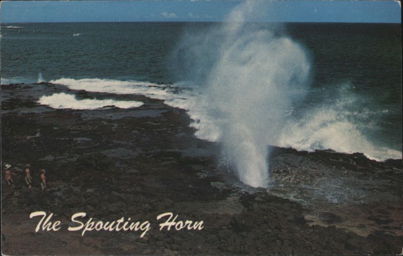 The Spouting Horn Salt Water Geyser, Kauai Hawaii Peter French