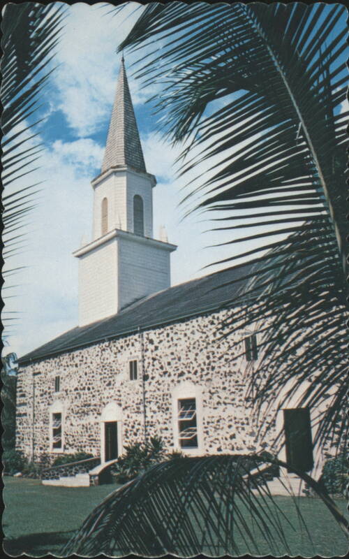 Mokuʻaikaua Church with Palm Trees, Kailua Kona Kailua-Kona Hawaii