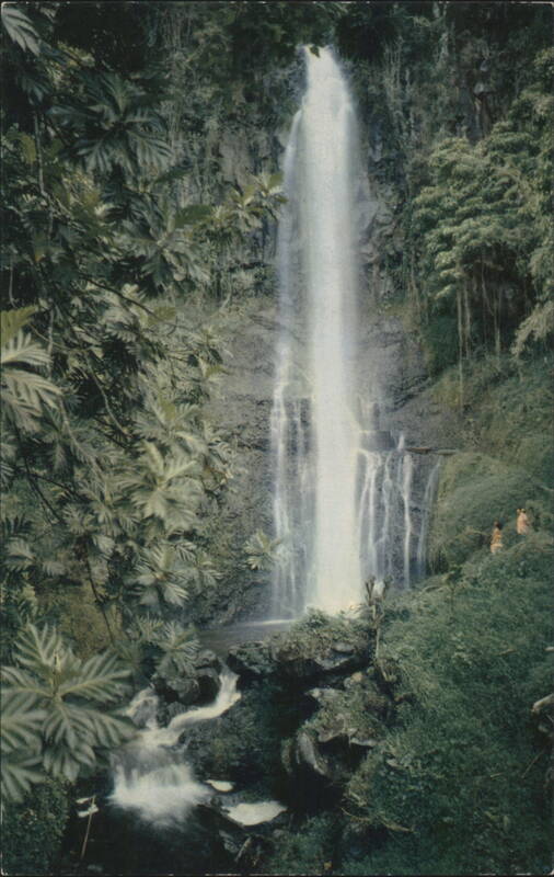 Wailua Falls, Maui - Lush Tropical Setting Hawaii R. Wenkam