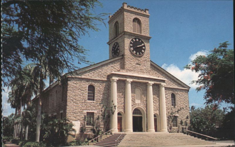 Kawaiahao Church, Coral Block Edifice Honolulu Hawaii