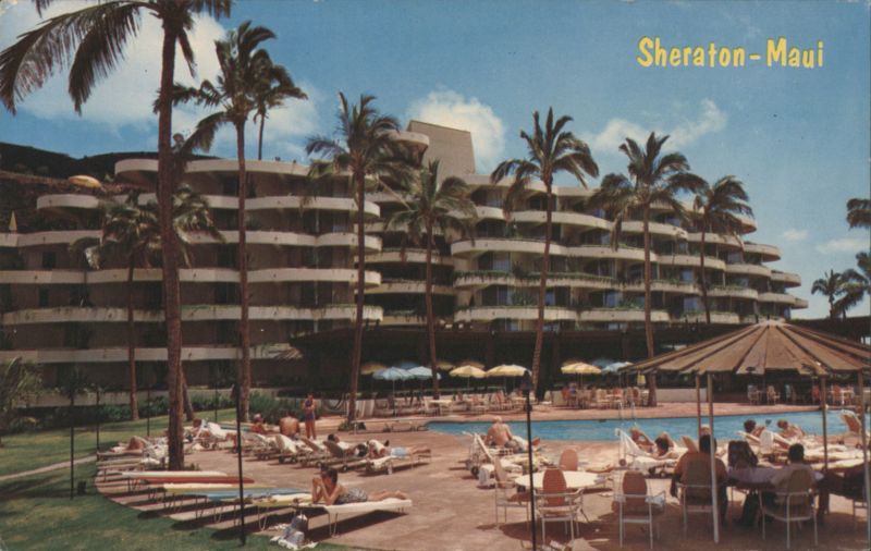 Sheraton-Maui Resort Hotel - Unique Cliffside Architecture Hawaii