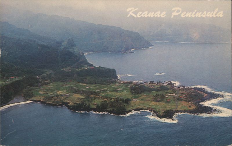 Keanae Peninsula Aerial View, Maui Coastline Hawaii