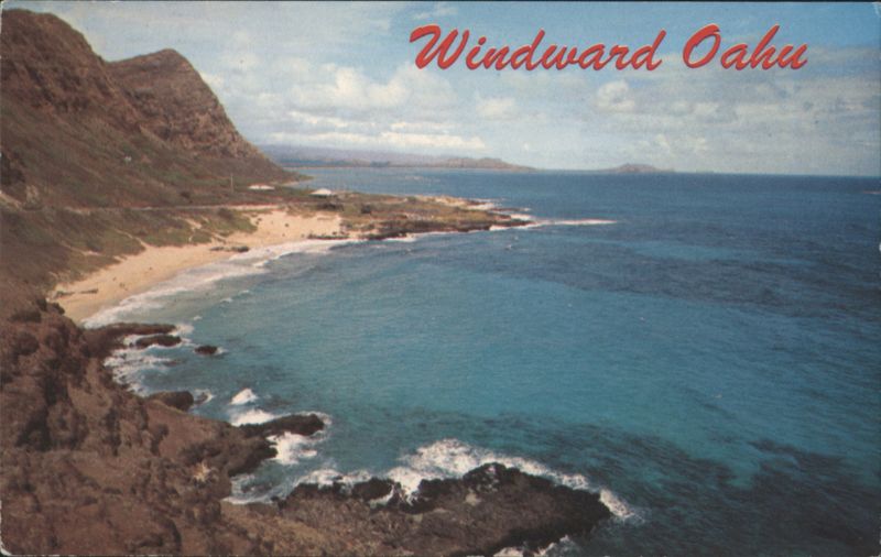 Windward Oahu Coastline from Makapuu Point Hawaii R. Wenkam