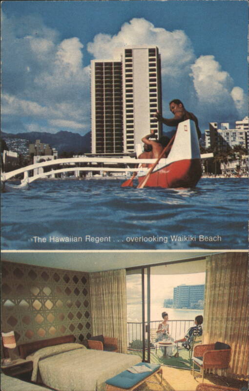 Hawaiian Regent Hotel Overlooking Waikiki Beach