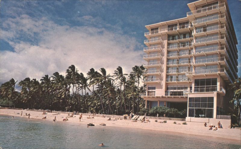 Kaimana Beach Hotel on Waikiki Beach by Diamond Head Honolulu Hawaii