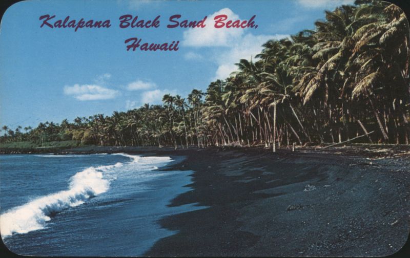 Kalapana Black Sand Beach, Hawaii