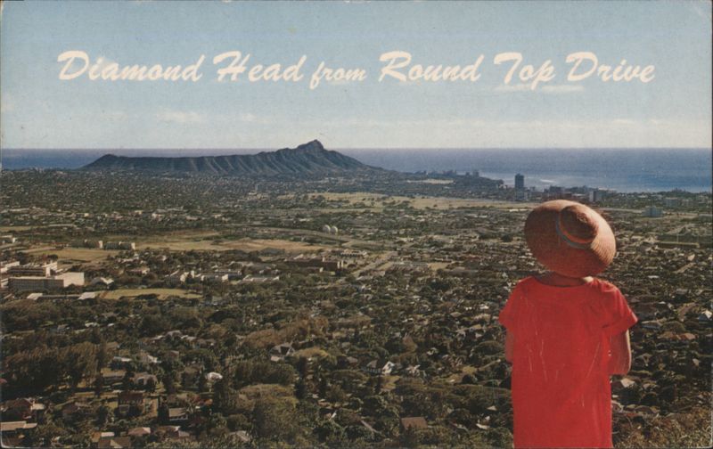 Diamond Head from Round Top Drive, Honolulu Hawaii