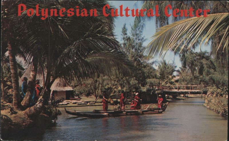 Polynesian Cultural Center, Boat on Canal Laie Hawaii