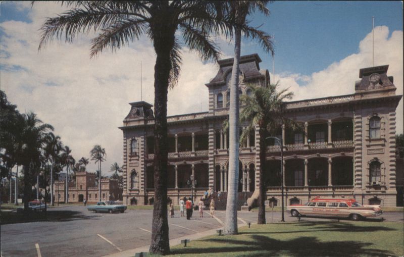 Iolani Palace and Barracks, Honolulu, Hawaii R. WENKAM