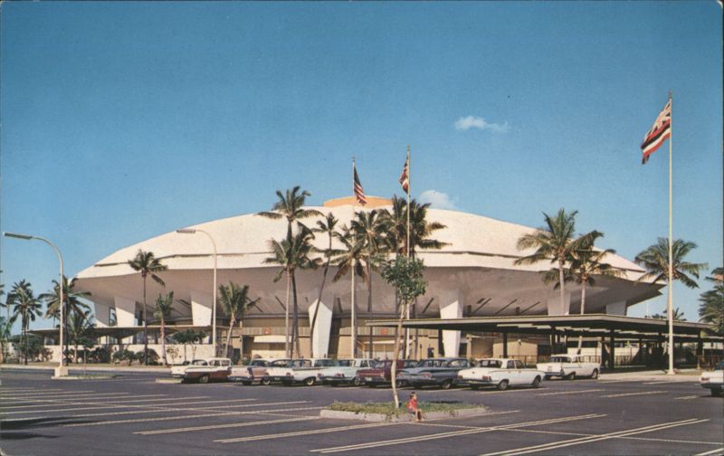 Honolulu International Center Arena Dome & Parking Lot Hawaii
