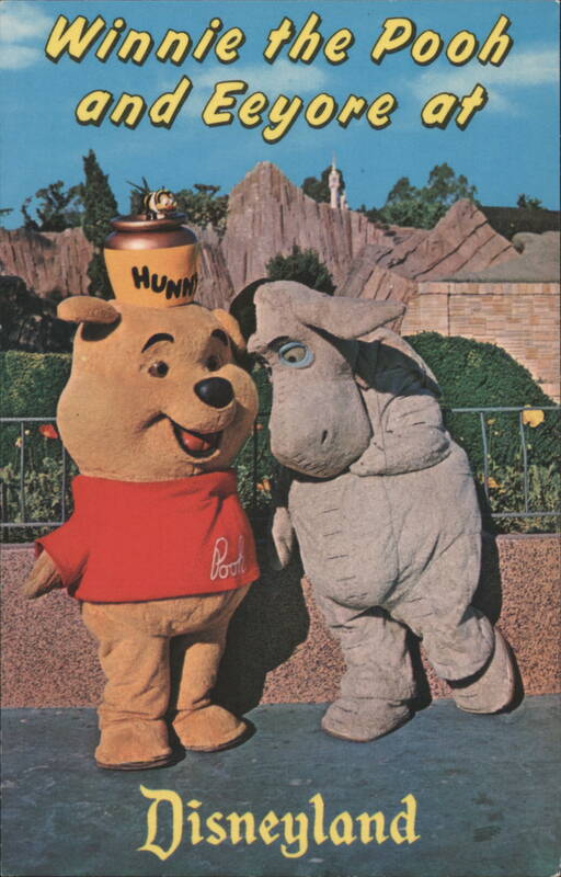 Winnie the Pooh and Eeyore at Disneyland Anaheim California