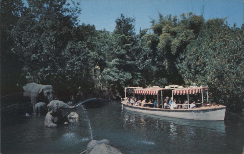 Elephant Bathing Pool at Adventureland Anaheim California