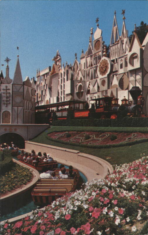 It's a Small World with Boats and Disneyland Railroad ANAHEIM California