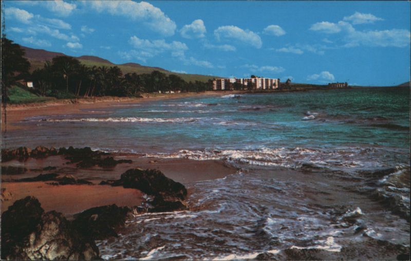 Kamaole No. 1 Beach with Royal Mauian and Mana Kai Condos Kihei Hawaii