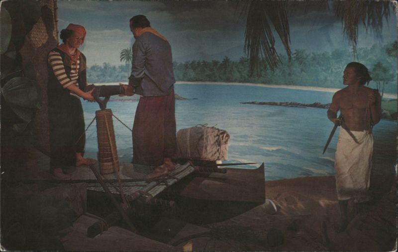 Kamehameha's Navy Training, Hawaiian Wax Museum R. WENKAM