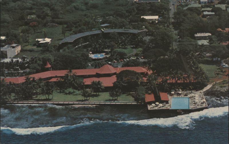 Kona Inn, Kailua-Kona, Hawaii, Aerial Coastal View