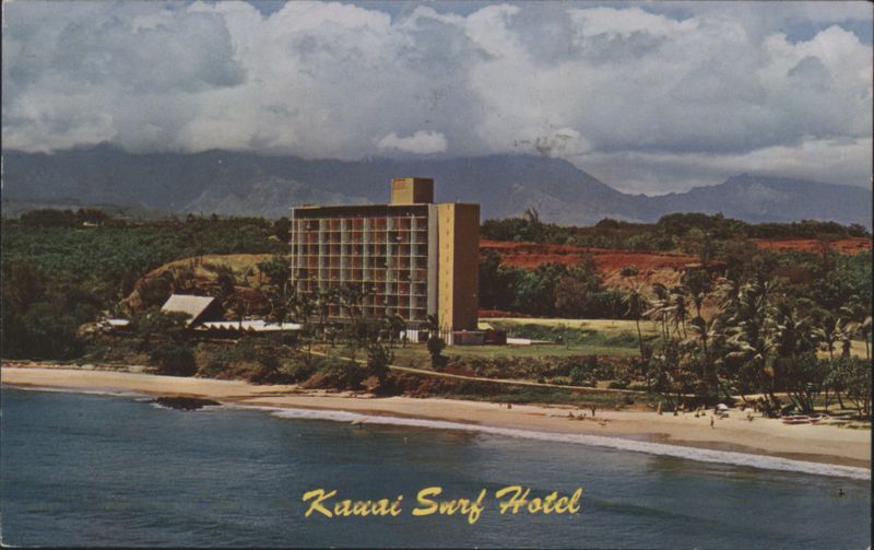 Kauai Surf Hotel on Kalapaki Beach Hawaii W. J. Senda