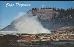 Cape Perpetua Wave Crashing on Oregon Coast Postcard