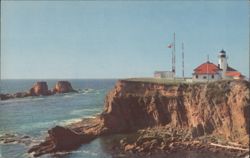 Scenic Cape Arago Light Postcard